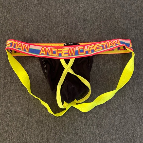 Andrew Christian Other - Andrew Christian jockstra yellow and black small